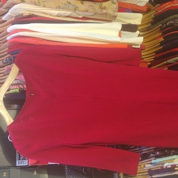 St John Evening Dress Wildfire Size 10 NWT - Picture 7 of 10